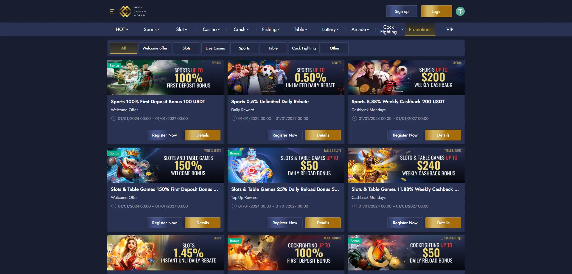 MCW Mega Casino Bangladesh welcome bonus — 150% up to 10000 BDT